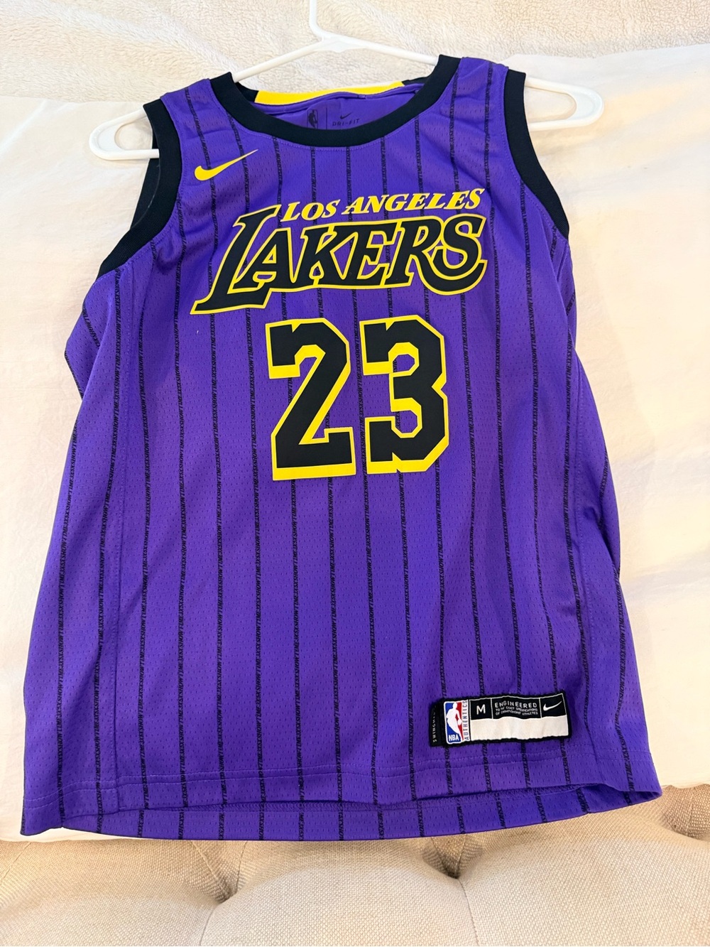 NBA Los Angeles Lakers Purple & Black #23 Kids Jersey